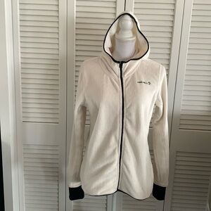 Merrell SelectRegulate Warm White Hooded Jacket Women’s Soft Fleece Size Large